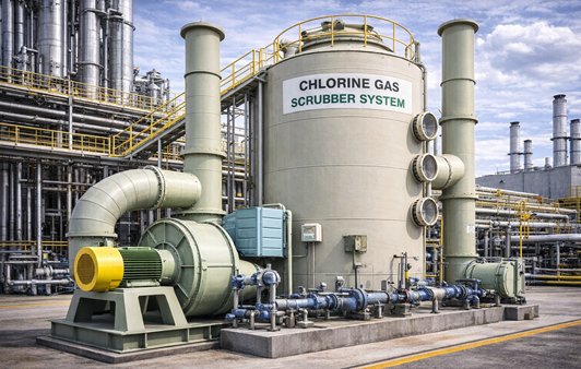 Chlorine Gas Scrubber System
